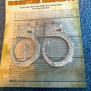 Rhinestone handcuffs for costume